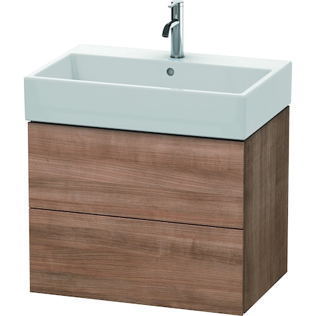 Duravit L-Cube Two Drawer Wall-Mount Vanity Unit White LC627408585
